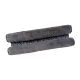 Faux Fur Draught Excluder Charcoal