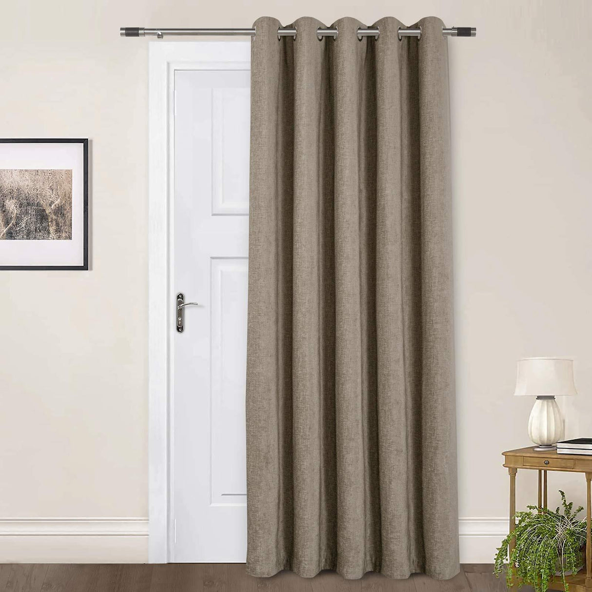 Amberley Thermal Door Curtain Earth