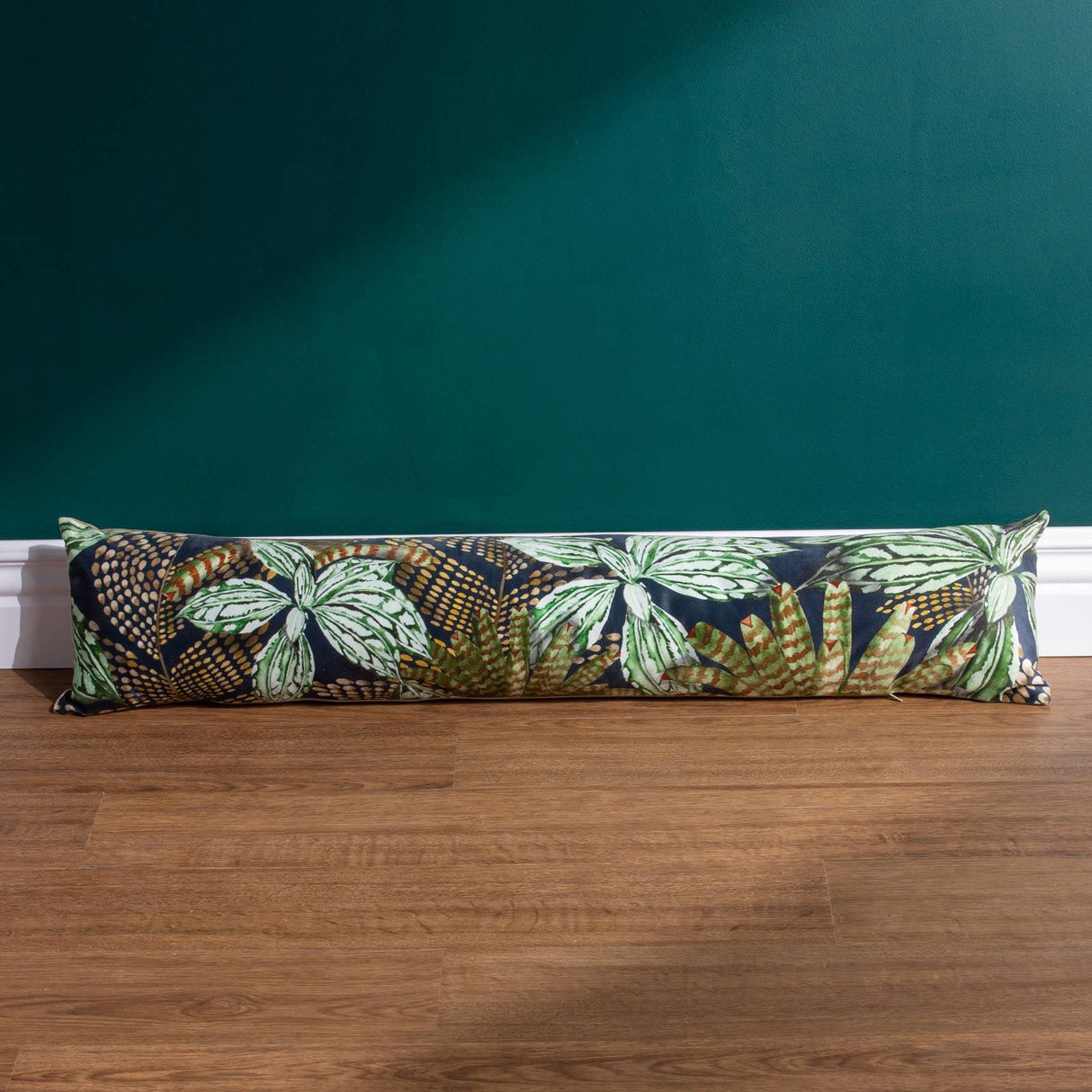 Mogori Abstract Leaves Draught Excluder Green