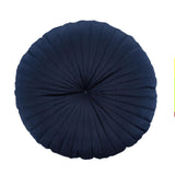 Pleated Round Cushion Navy