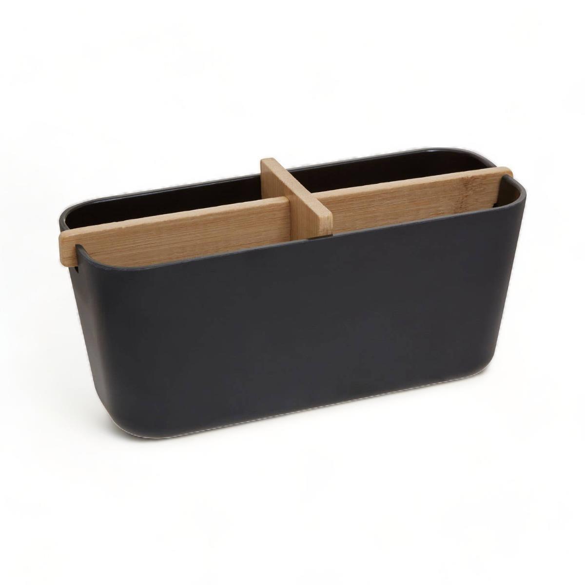 Black Bamboo Storage Organiser