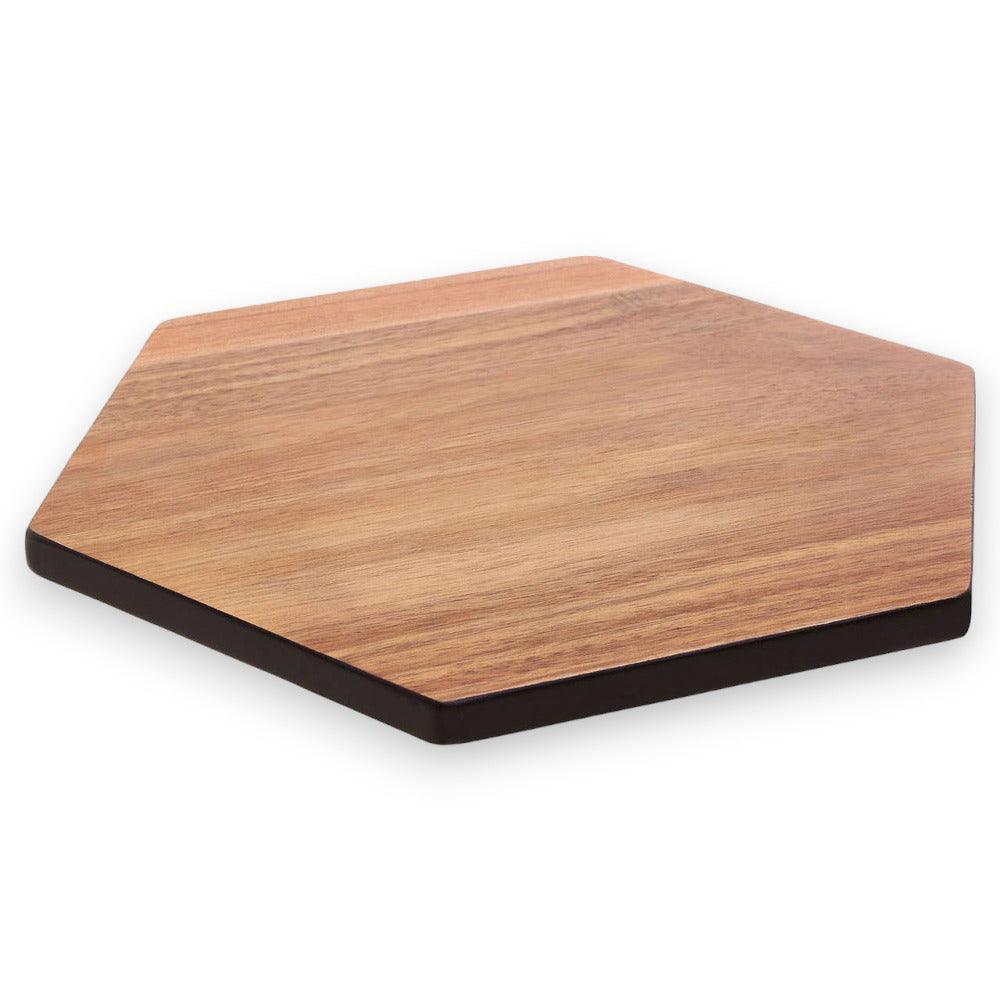 Black Edge Hexagon Chopping Board