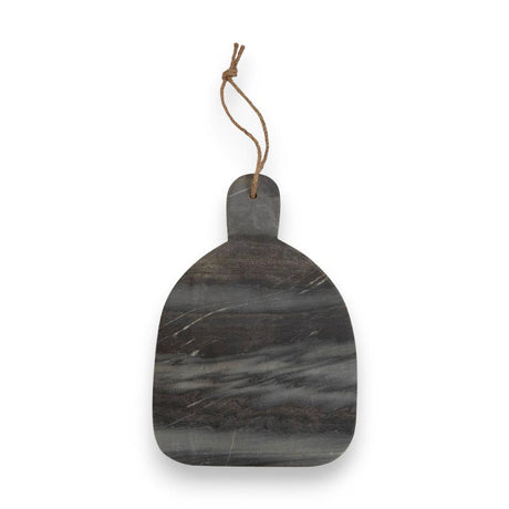 Black Marble Paddle Serving Board