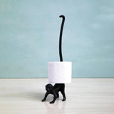 Black Monkey Toilet Roll Holder