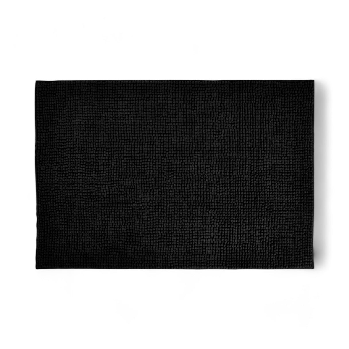 Chenille Bobble Bath Mat Black