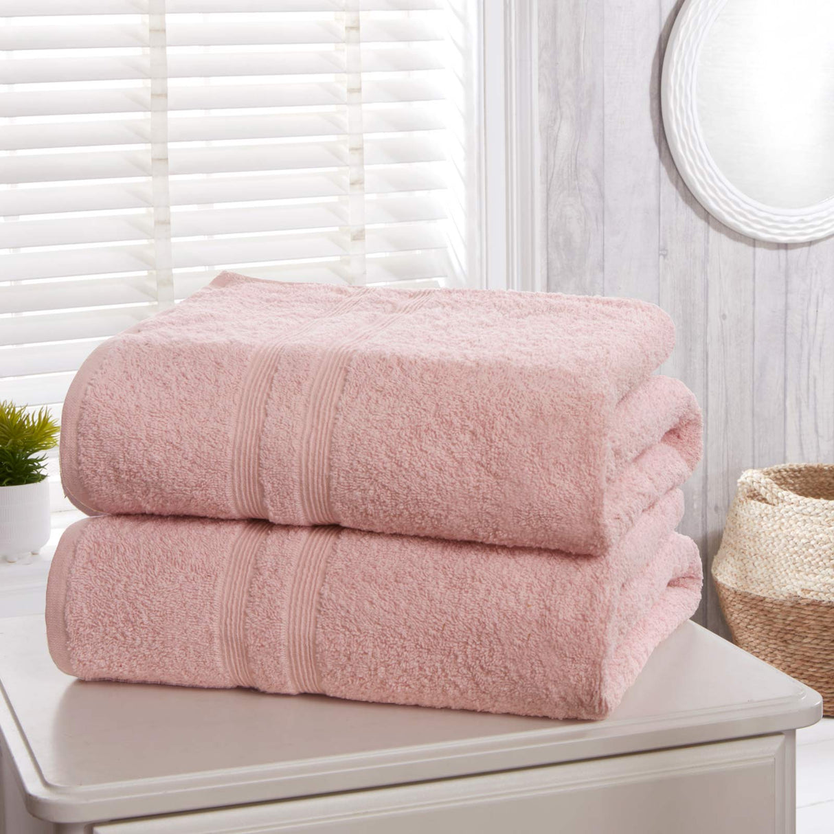 Camden Bath Sheet Pair Blush