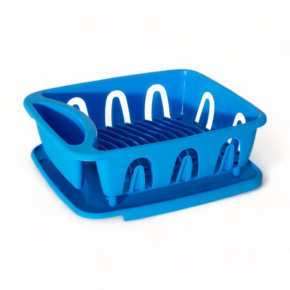 Brights Blue Plastic Dish Rack