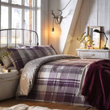 Colville Check Flannelette Brushed Cotton Duvet Cover Set