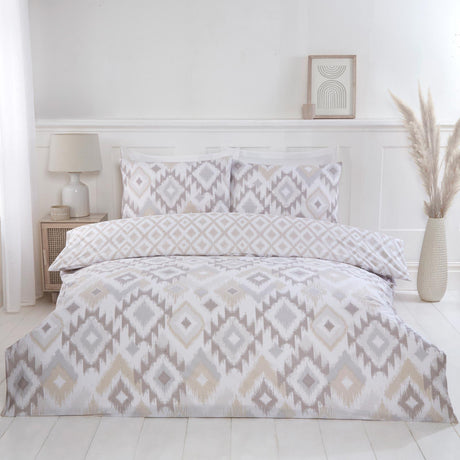 Ikat Reversible Duvet Cover Set