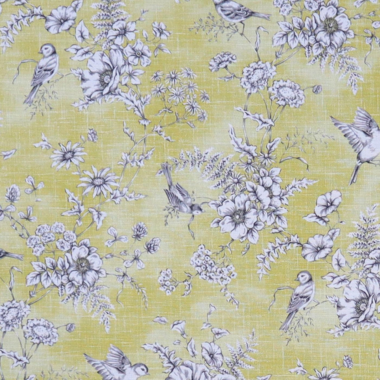 Finch Toile Buttercup Made To Measure Roman Blind