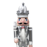 White & Silver Nutcracker with Sceptre