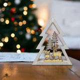 White Wooden Tree Decoration