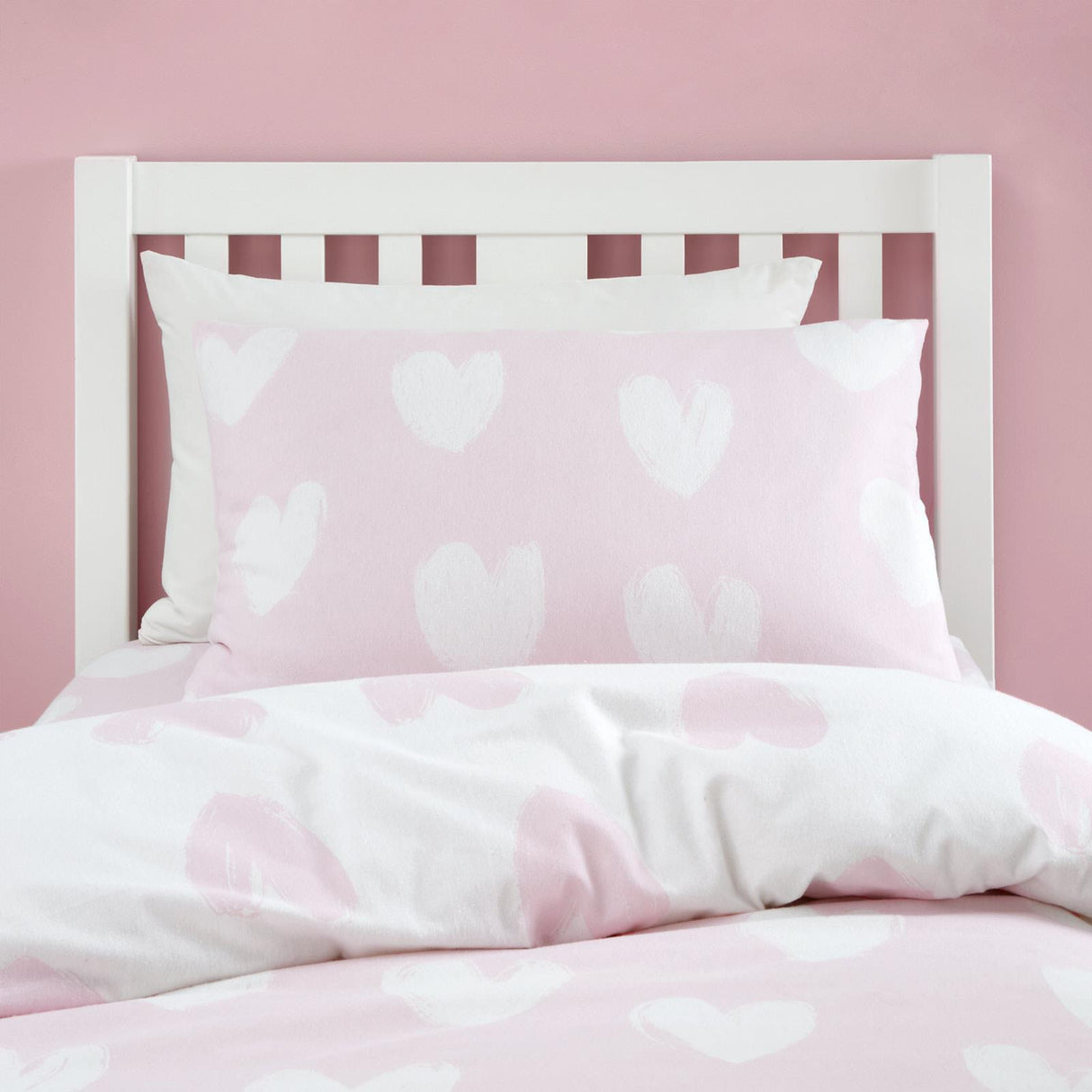 Brushed Hearts Duvet Cover Set