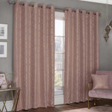 Hartford Eyelet Curtains Blush 66" x 54"