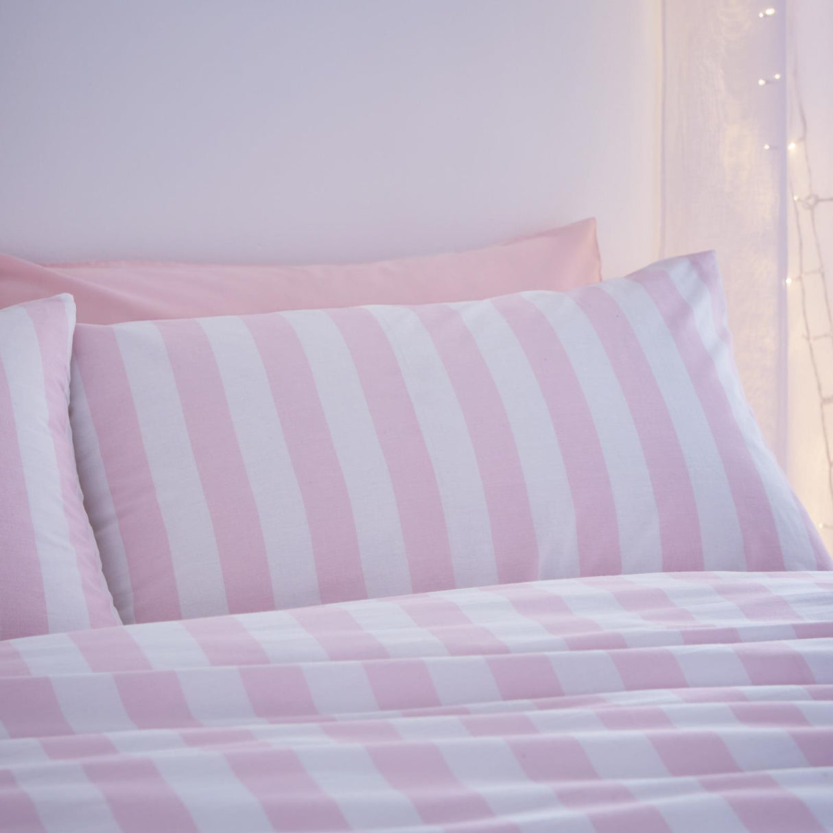 Stripe Tease Duvet Cover Set Pink