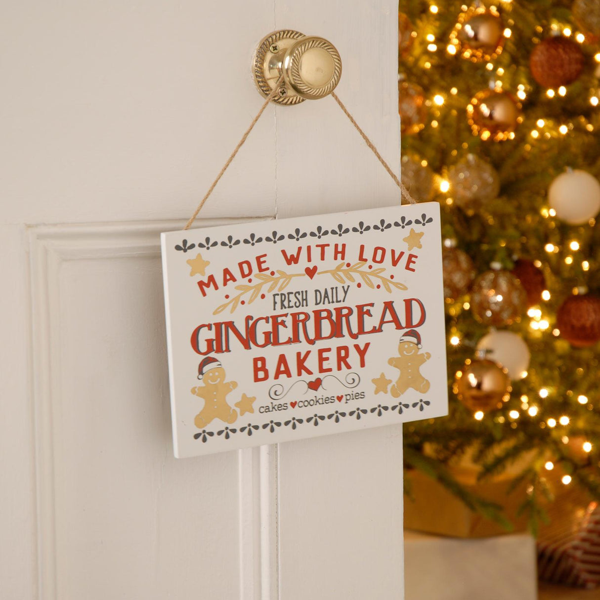 Gingerbread Bakery Wooden Sign