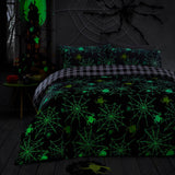 Spiders Glow in the Dark Duvet Cover Set