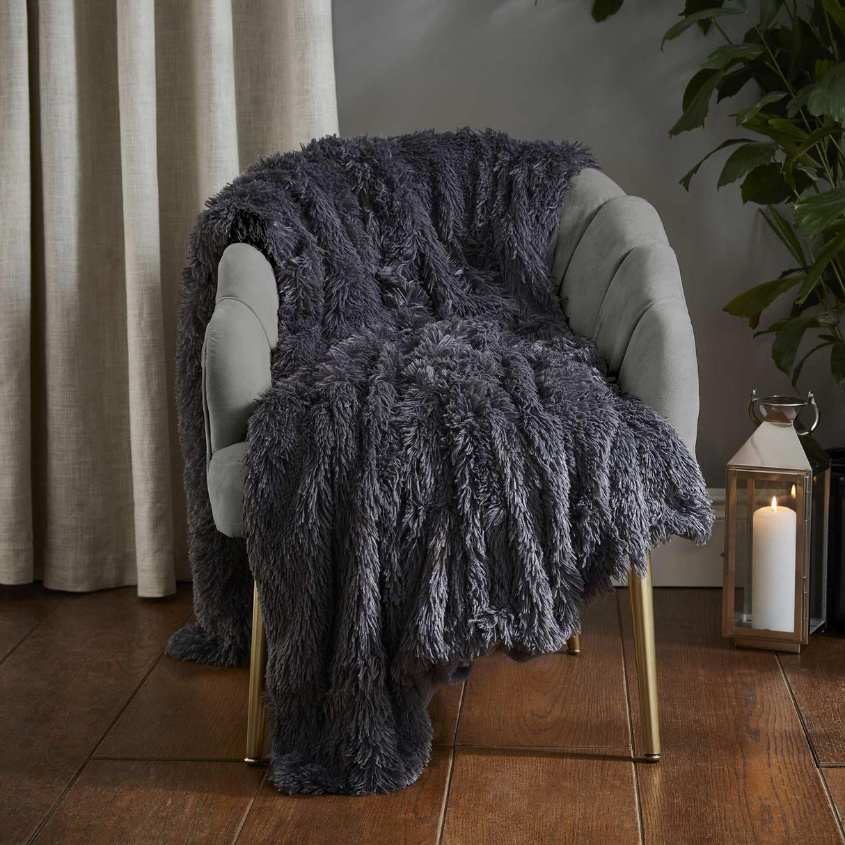 Cuddly Throw Charcoal