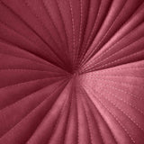 Pleated Round Cushion Raspberry