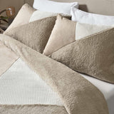 Cosy Larsson Geo Fleece Duvet Cover Set Natural