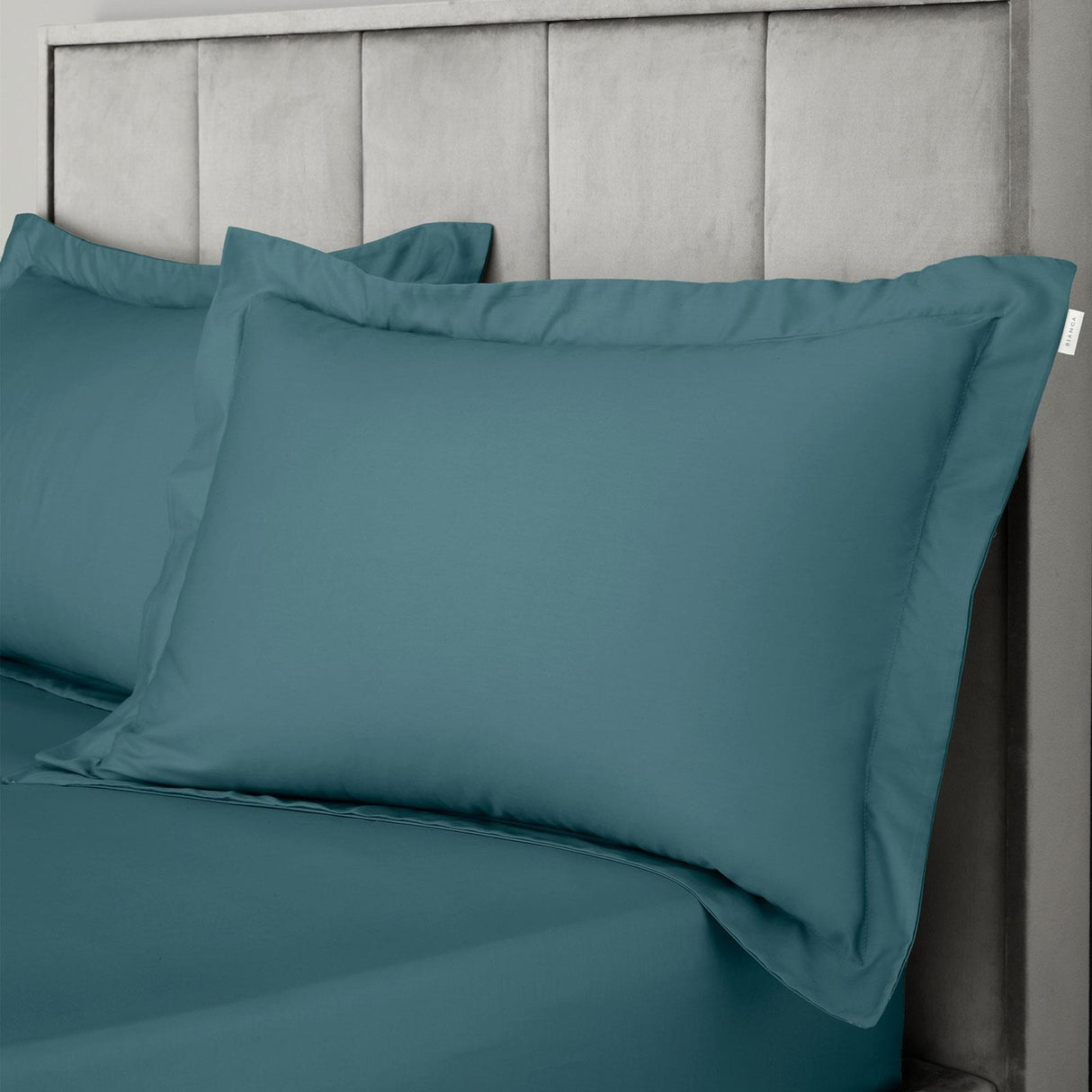 400TC Cotton Sateen Oxford Pillowcases Teal