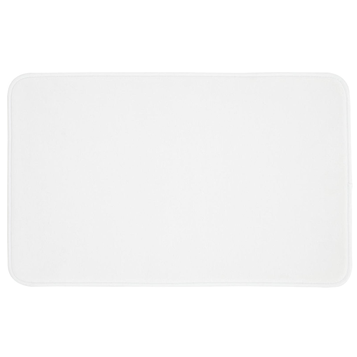 Anti-Bacterial Memory Foam Bath Mat White