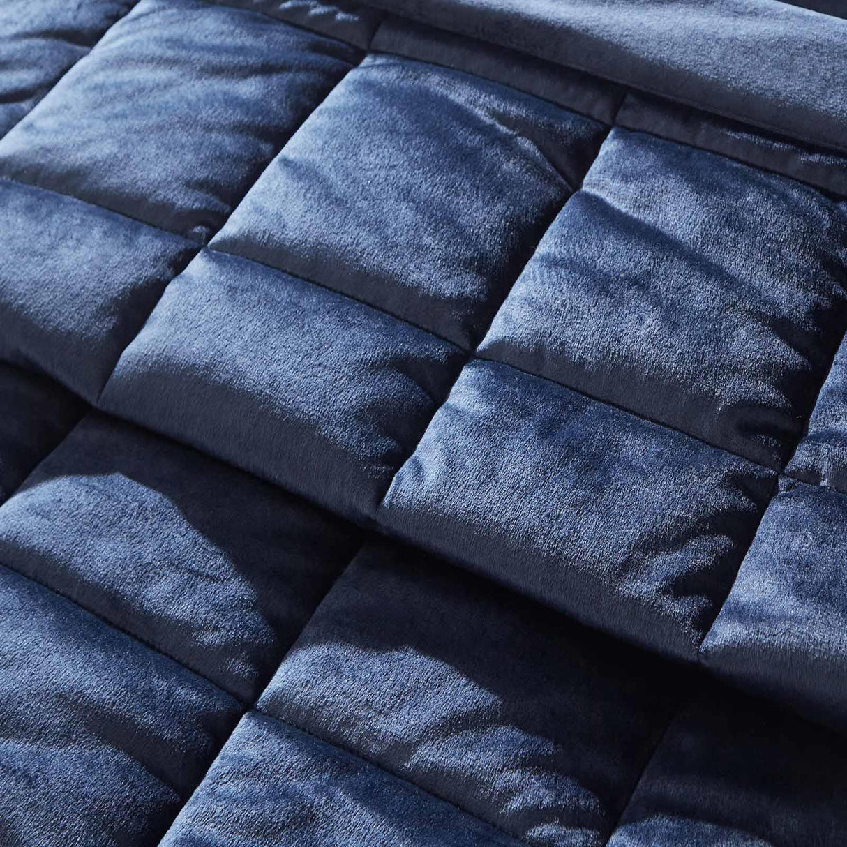 Kingsley Matt Velvet Bedspread Navy