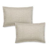 Tamba Jersey Stripe Oxford Pillowcase Pair Natural