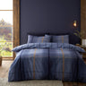 Brushed Cotton Flannelette Melrose Tweed Check Duvet Cover Set