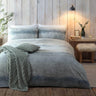 Anson Stripe Flannelette Brushed Cotton Duvet Cover Set