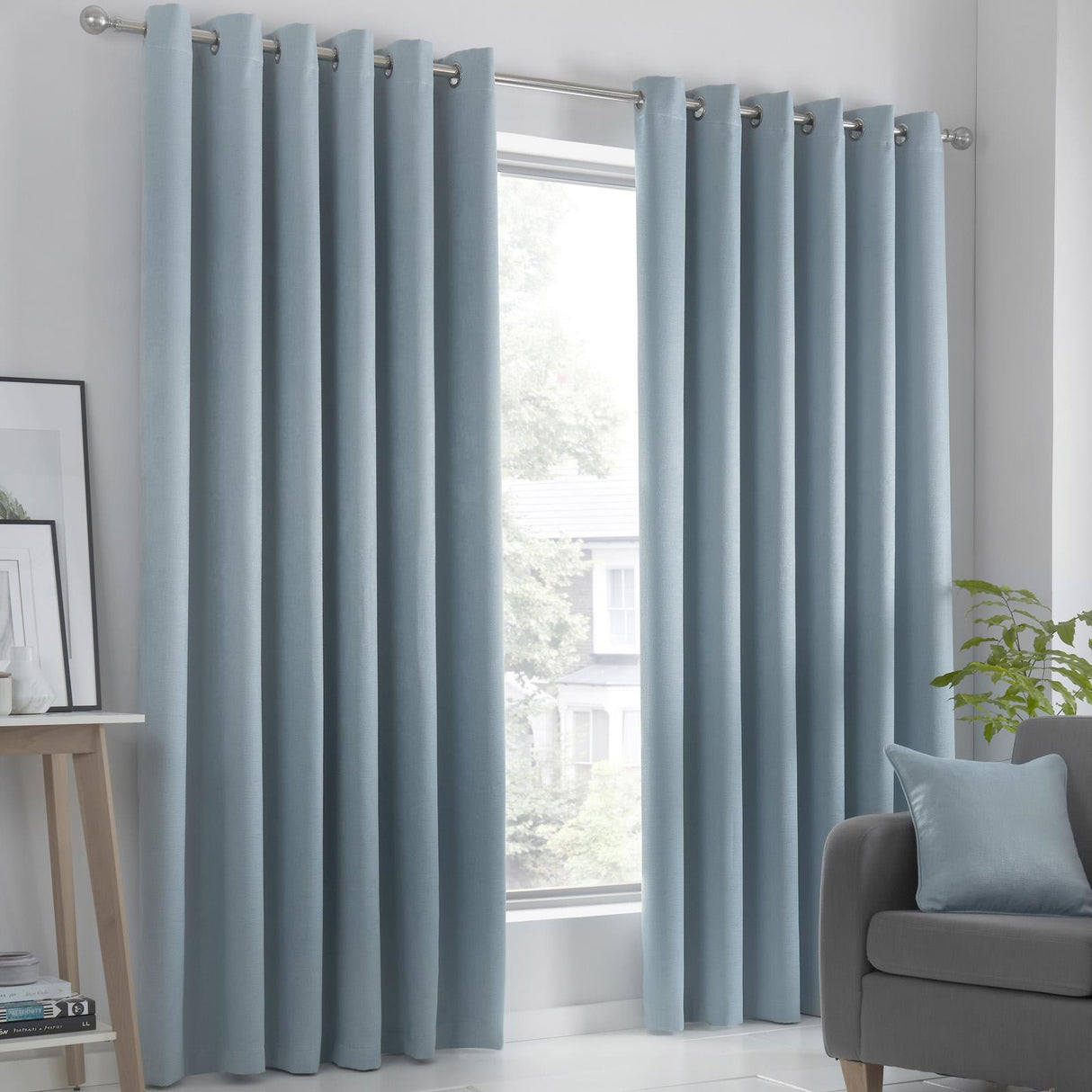 Strata Dim Out Woven Thermal Eyelet Curtains