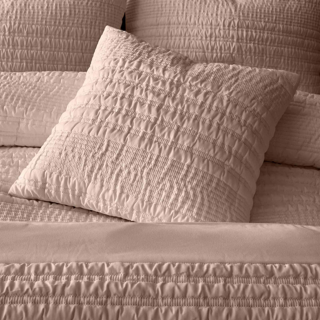 Lennon Stripe Cushion Clay