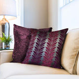 Willow Chenille Cushion Cover Plum