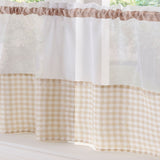 Gingham Voile Curtain Café Panel