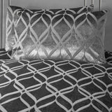 Belfort Velvet Duvet Cover Set Slate