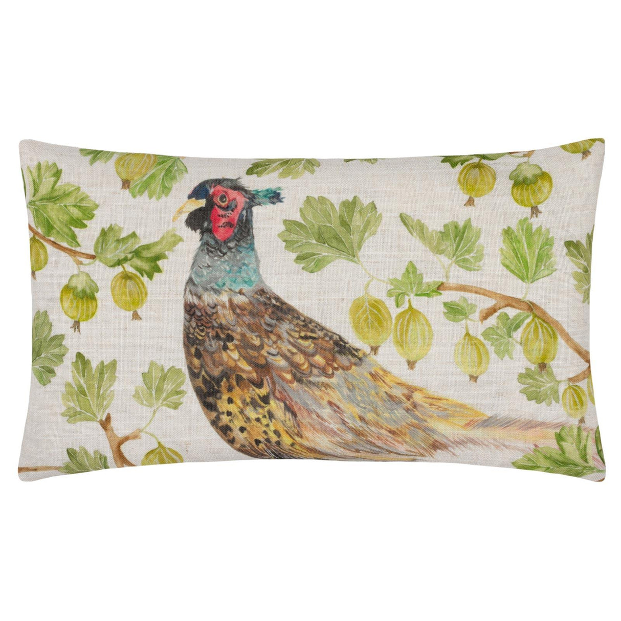 Grove Pheasant Natural Cushion Cover 12" x 20"