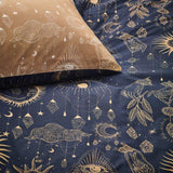 Constellation Celestial Gold & Navy Duvet Cover Set