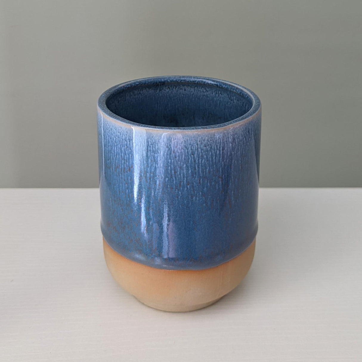 Reactive Blue Glaze Pot