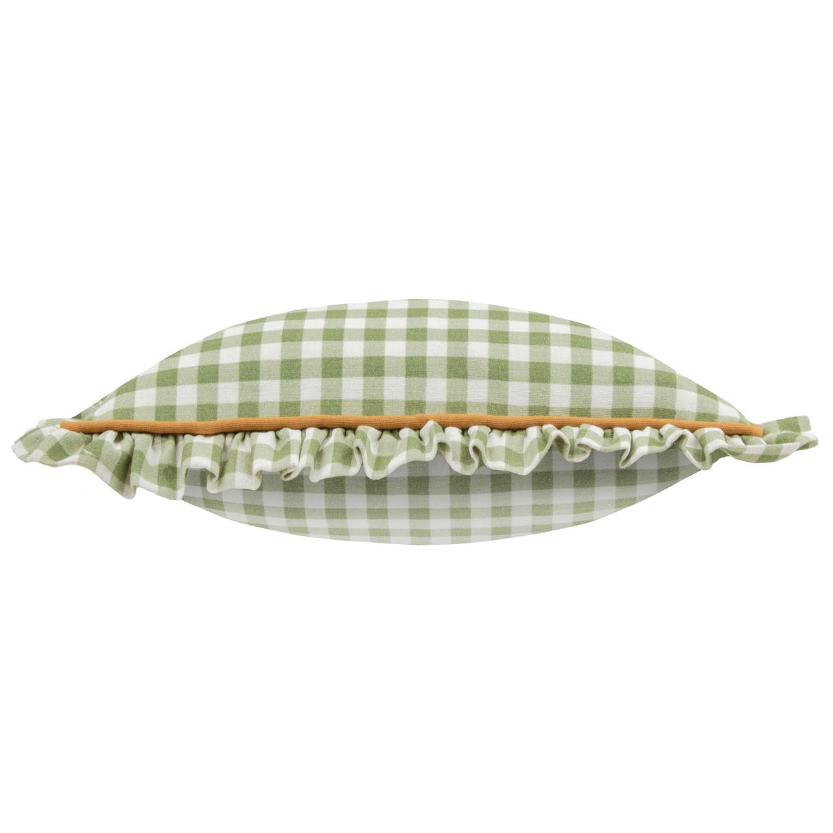 Maude Gingham Reversible Cushion Cover Sage