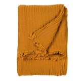 Lark Muslin Cotton Oversized Throw Cumin