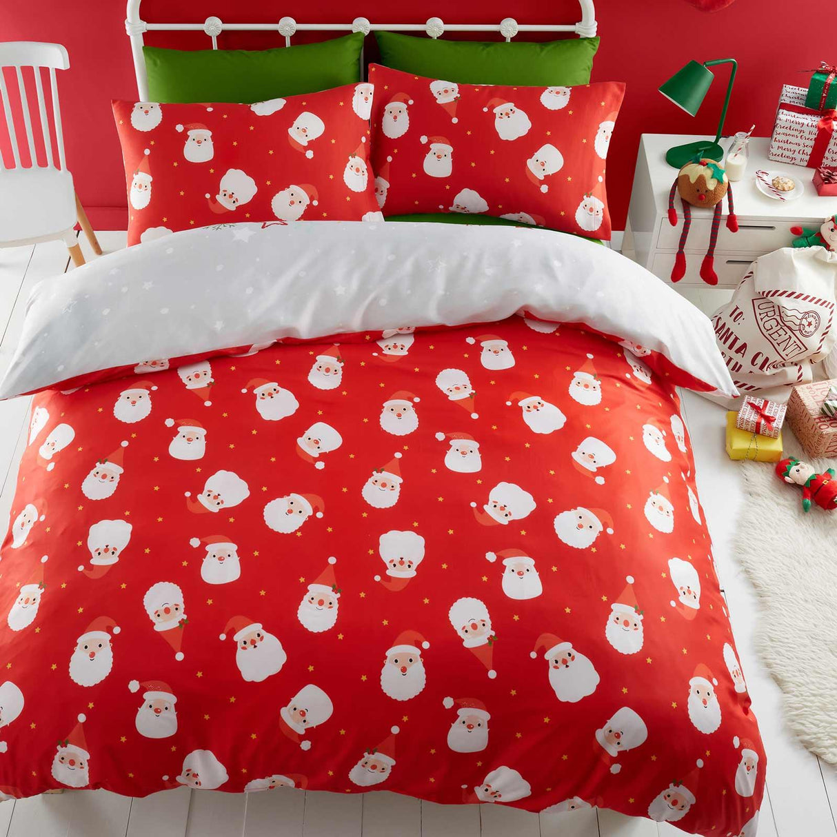 Santa Please Stop Here Duvet Cover Set