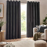 Heavy Chenille Room Darkening Eyelet Curtains