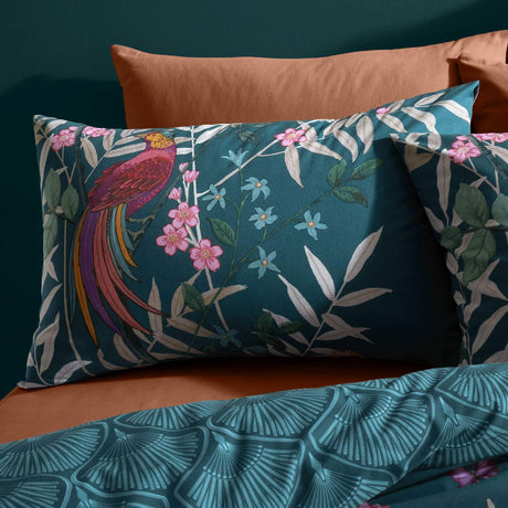 Tropical Floral Birds Duvet Cover Set