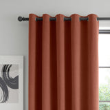 Wilson Velvet Blackout Thermal Eyelet Curtains Terracotta