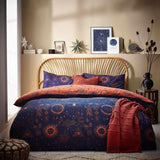 Constellation Celestial Bronze & Navy Duvet Cover Set