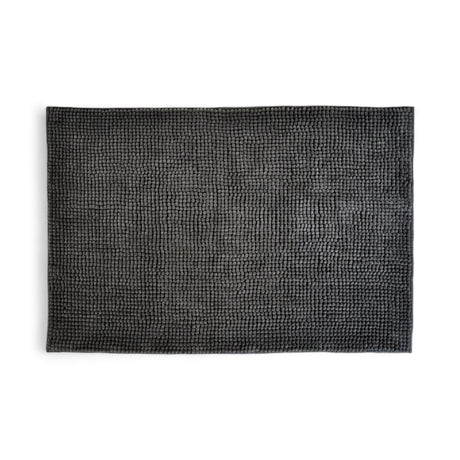 Chenille Bobble Bath Mat Charcoal