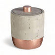 Concrete + Copper Storage Jar