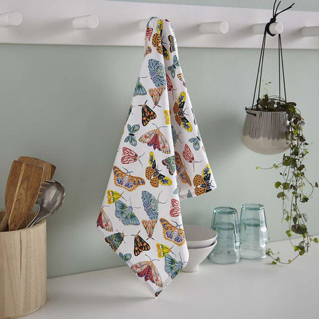 Butterfly House Luxury Cotton Printed Tea Towel Tea Towels Ulster Weavers   