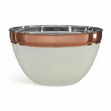 Cream + Copper Large Mixing Bowl