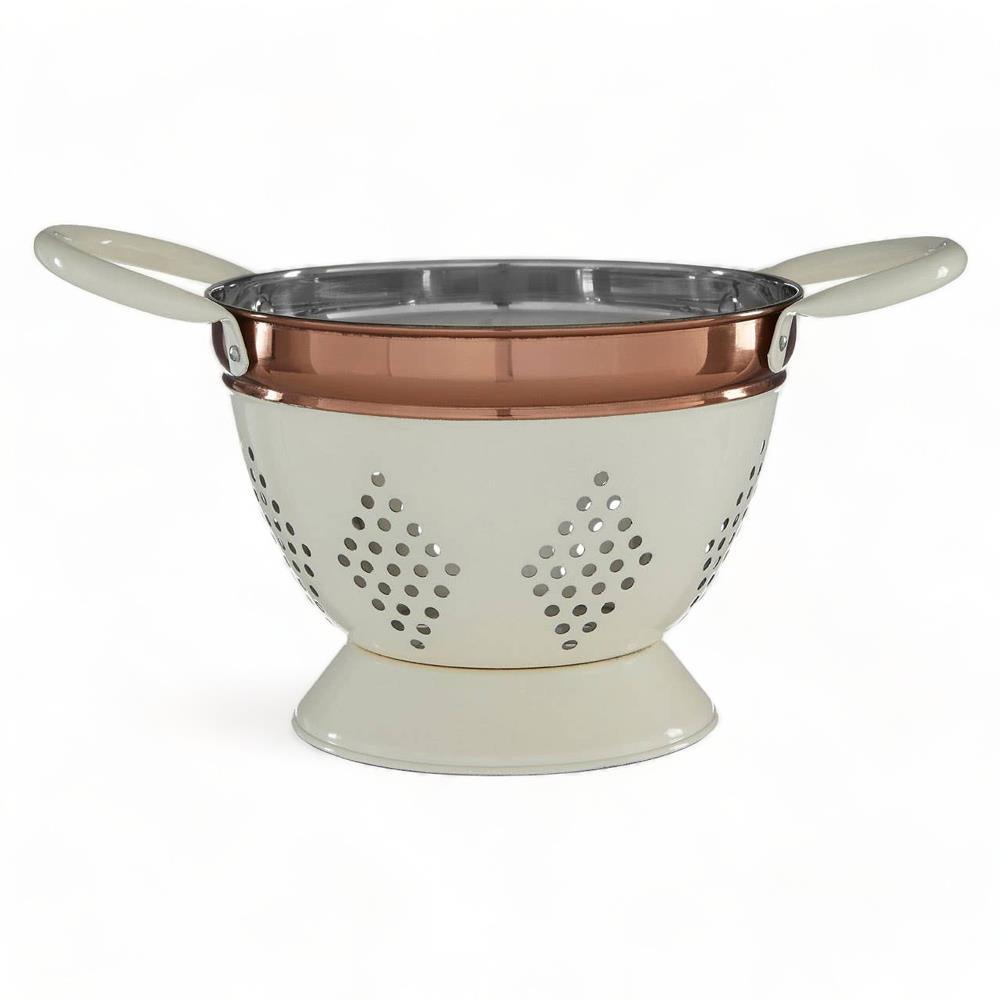 Cream + Copper Mini Colander